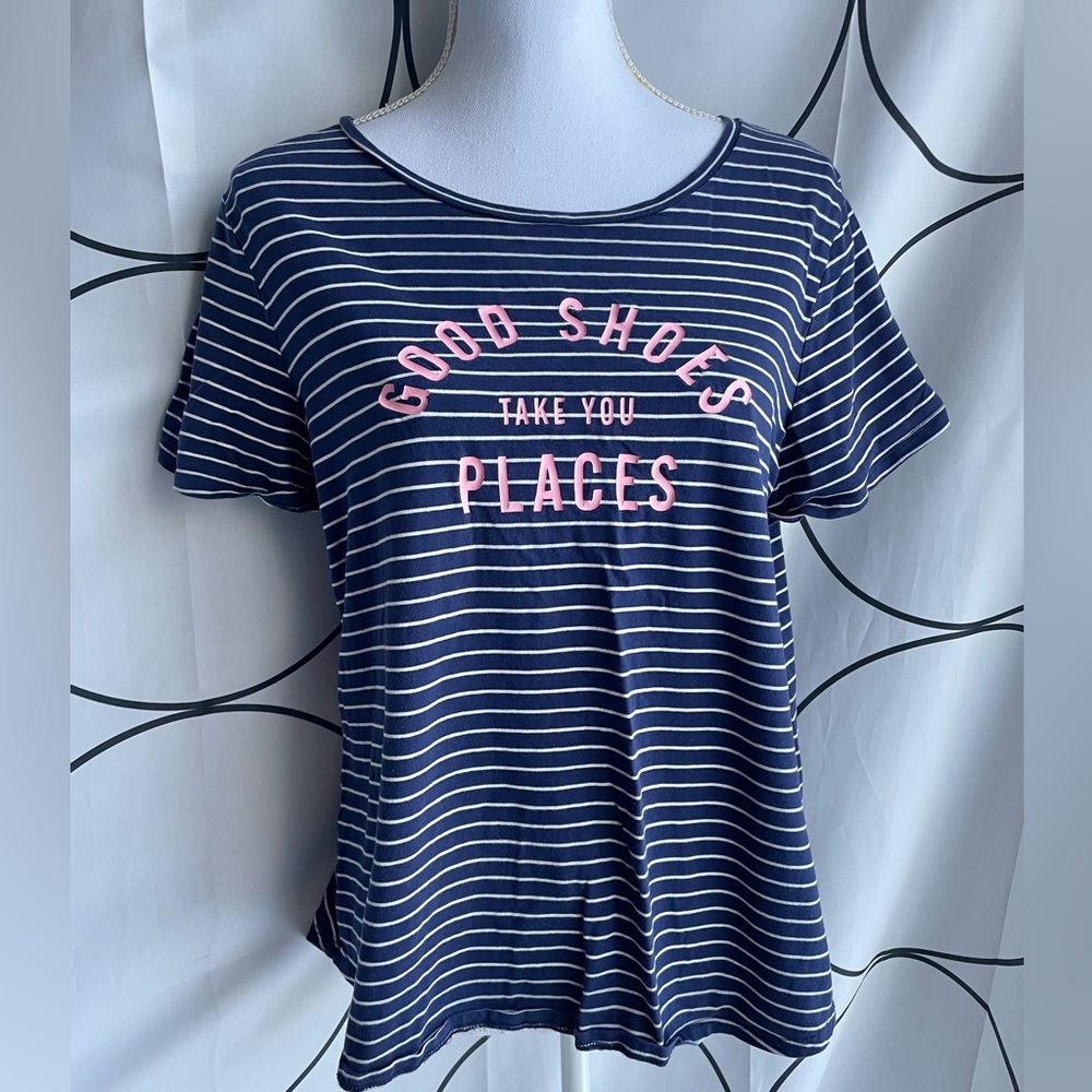Good Shoes Take You Places Old Navy Tee Sz Large